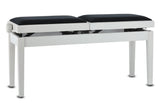 GEWA Piano bench Deluxe Double - White matt