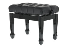GEWA Banquette de piano Deluxe XL Black Highgloss - Black cover