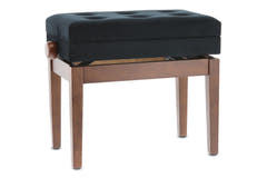 GEWA banc de piano Deluxe avec compartiment - noyer mat