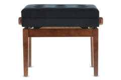 GEWA banc de piano Deluxe avec compartiment - noyer mat