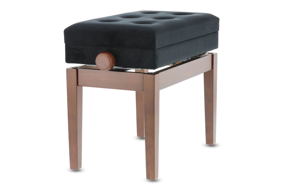 GEWA banc de piano Deluxe avec compartiment - noyer mat