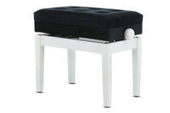 GEWA banquette de piano Deluxe avec compartiment - White mat