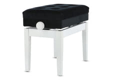 GEWA banquette de piano Deluxe avec compartiment - White mat