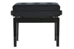 GEWA Banquette de piano Deluxe avec compartiment - Black brillant