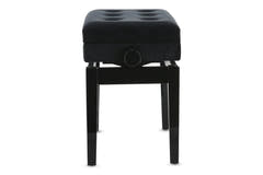 GEWA Banquette de piano Deluxe avec compartiment - Black brillant