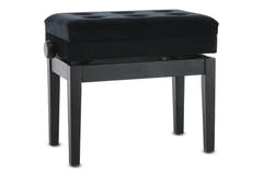 GEWA Banquette de piano Deluxe Compartiment - Black matt