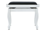 GEWA Piano bench Deluxe Classic - White highgloss