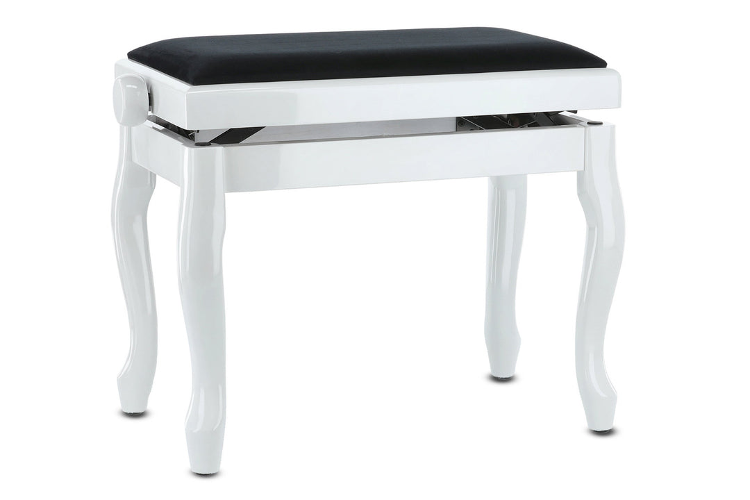 GEWA banquette de piano Deluxe Classic - White haut brillant