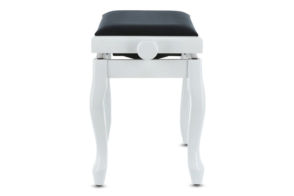 GEWA Piano bench Deluxe Classic - White highgloss