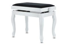 GEWA banquette de piano Deluxe Classic - White haut brillant