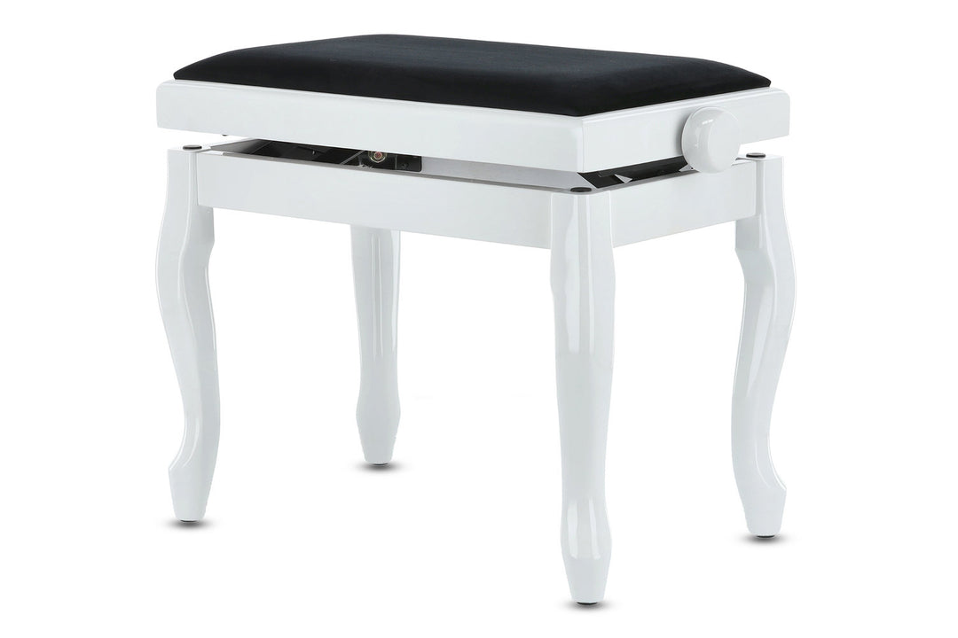 GEWA banquette de piano Deluxe Classic - White haut brillant