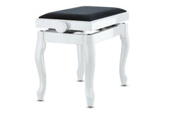 GEWA banquette de piano Deluxe Classic - White haut brillant