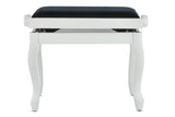 GEWA Piano bench Deluxe Classic - White matt