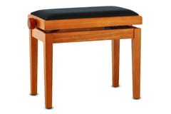 GEWA Banquette de piano Deluxe - Érable mat (assise noire)