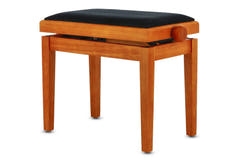 GEWA Banquette de piano Deluxe - Érable mat (assise noire)