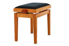 GEWA Banquette de piano Deluxe - Érable mat (assise noire)