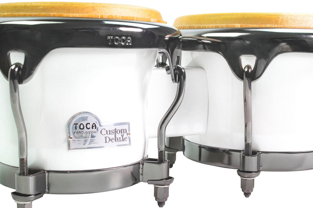 Toca Bongo Custom Deluxe Bongos en fibre de verre - Margarita Blanca - Magarita Blanca (4600FMB)