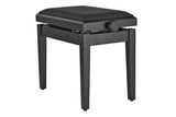 GEWA Piano bench Deluxe Autolift Vinyl - Black matt (Seat black)
