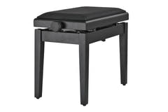 GEWA banquette de piano Deluxe Autolift Vinyl - Black mat (assise noire)