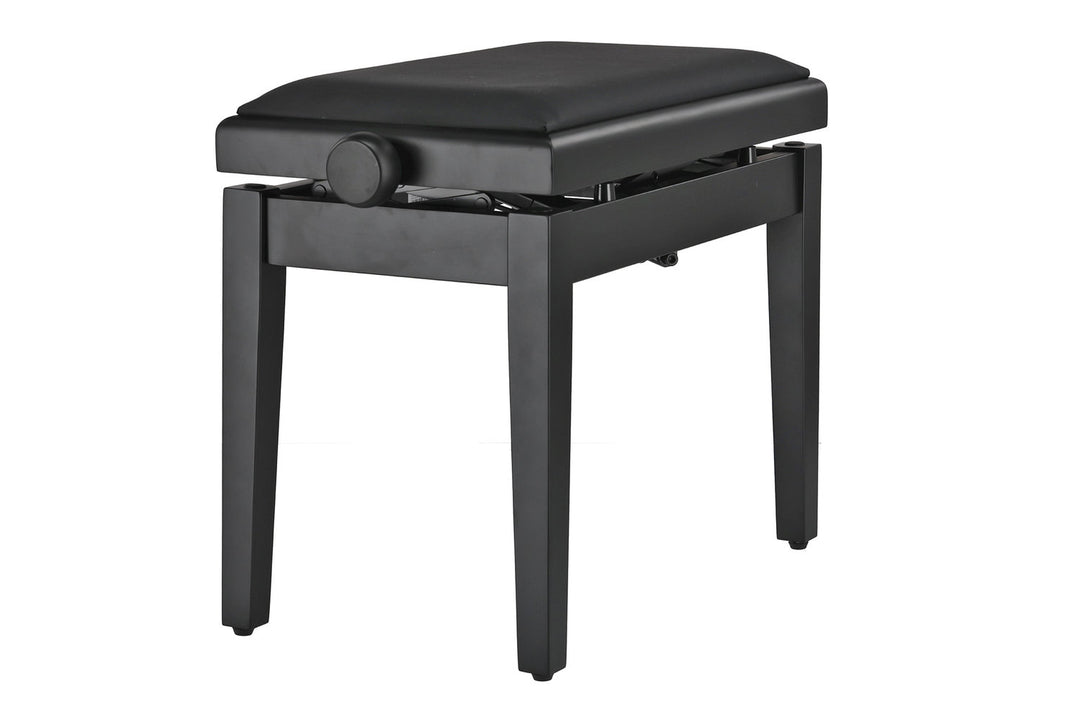 GEWA banquette de piano Deluxe Autolift Vinyl - Black mat (assise noire)