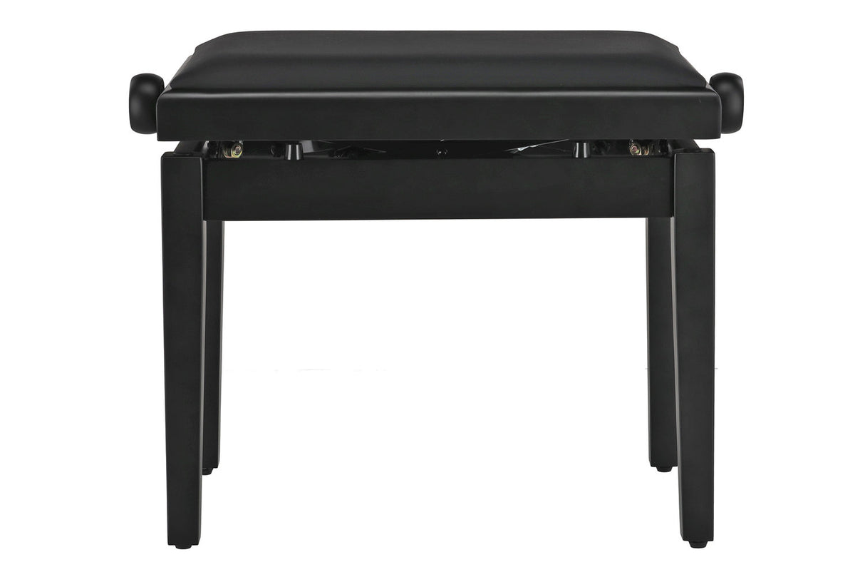 GEWA Piano bench Deluxe Autolift Vinyl - Black matt (Seat black)