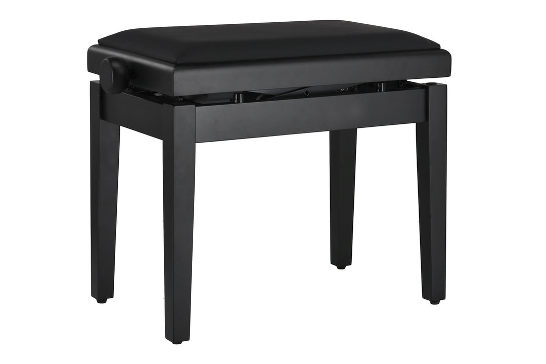 GEWA banquette de piano Deluxe Autolift Vinyl - Black mat (assise noire)