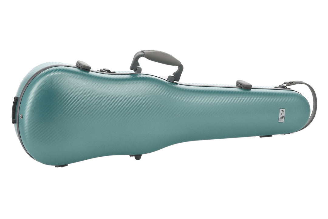 PURE GEWA Étuis de Violons moulés Form Polycarbonate FUN - 4/4 - 1/2 (Green / Black)