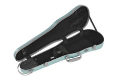 PURE GEWA Étuis de Violons moulés Form Polycarbonate FUN - 4/4 - 1/2 (Green / Black)