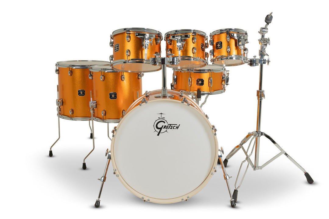 Gretsch Drum set Energy - finition orange pailletée