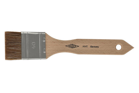 Pinceau plat Habico n° 6662 en soies de bœuf, 40 mm