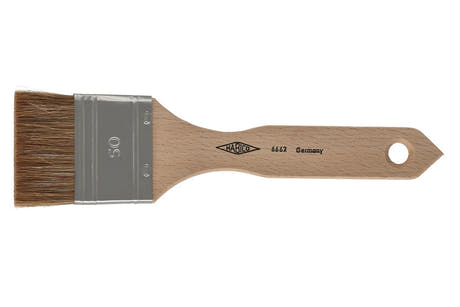 Habico n° 6662 pinceau plat en soies de bœuf, 50 mm