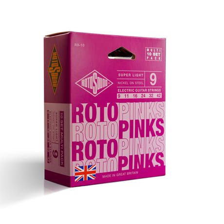 Rotosound Roto Pinks R9-10 cordes de guitare électrique 9-42, 10 set