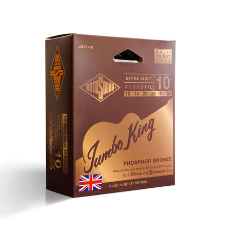Rotosound Jumbo King JK10-10 strings de guitare folk 10-50, 10 jeux