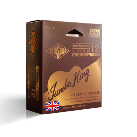 Rotosound Jumbo King JK12-10 cordes de guitare folk 12-54, 10 jeux