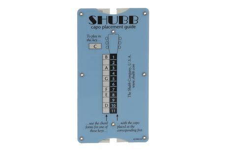 Shubb TG1 guide de transposition pour capo