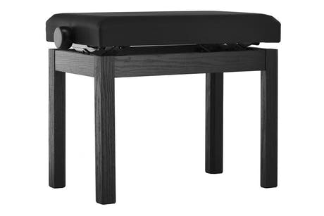 GEWA Student banquette de piano noire mate avec mécanisme à ciseaux