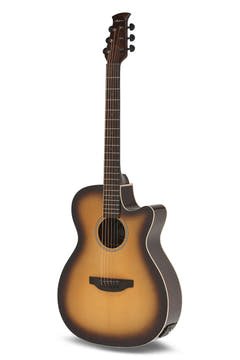 Applause Guitares électro-acoustique Jump OM Electro Cut Gloss - Tobacco Burst (AEO-69-TB)