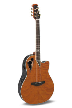 Guitares électro-acoustique Ovation Celebrity Elite Deluxe Plus Ltd 2026 Deep Contour - Amber Satin (CDX40P-FM-G)