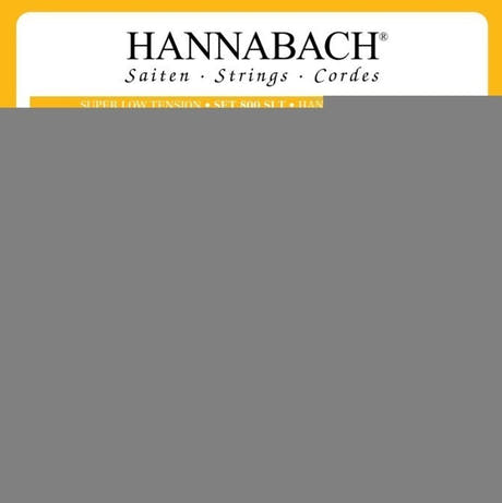 Hannabach 800 jeu de cordes aiguës E1, H/B2 et G3, super low tension