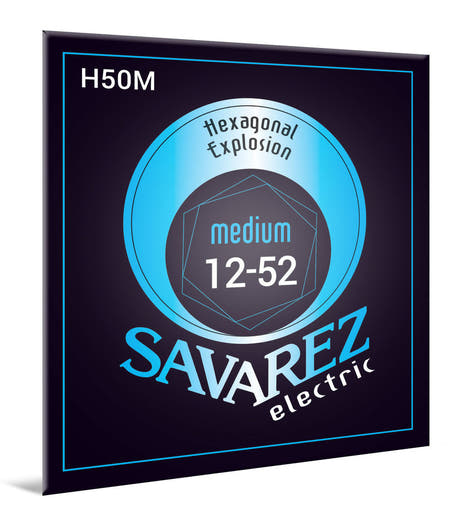 Strings de guitare électrique Savarez H50M Hexagonal Explosion, medium .012 à .052