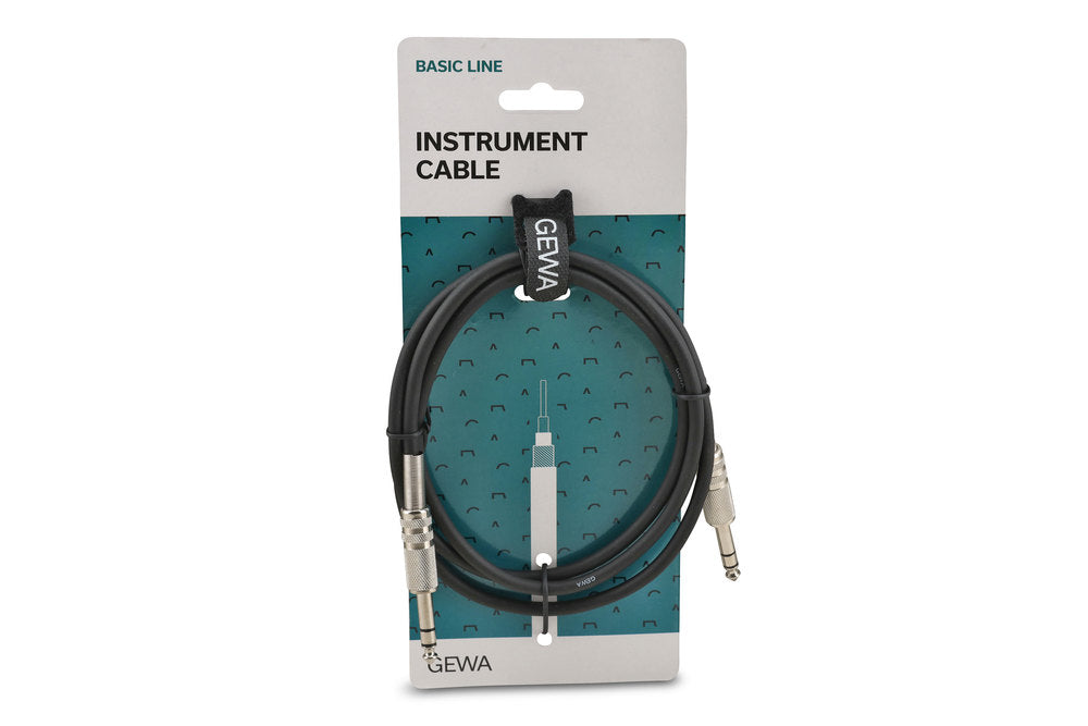 GEWA Basic Line câble stéréo pour instrument 1,5 m, jack 6,3 mm