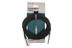 GEWA Basic Line câble d’instrument 6 m, mono-jack vers XLR mâle