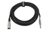 GEWA Basic Line câble d’instrument 6 m, mono-jack vers XLR mâle