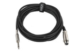 GEWA Basic Line câble de microphone 6 m, XLR femelle vers jack mono