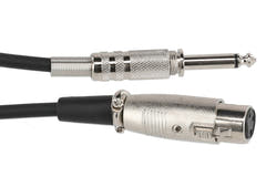 GEWA Basic Line câble de microphone 6 m, XLR femelle vers jack mono