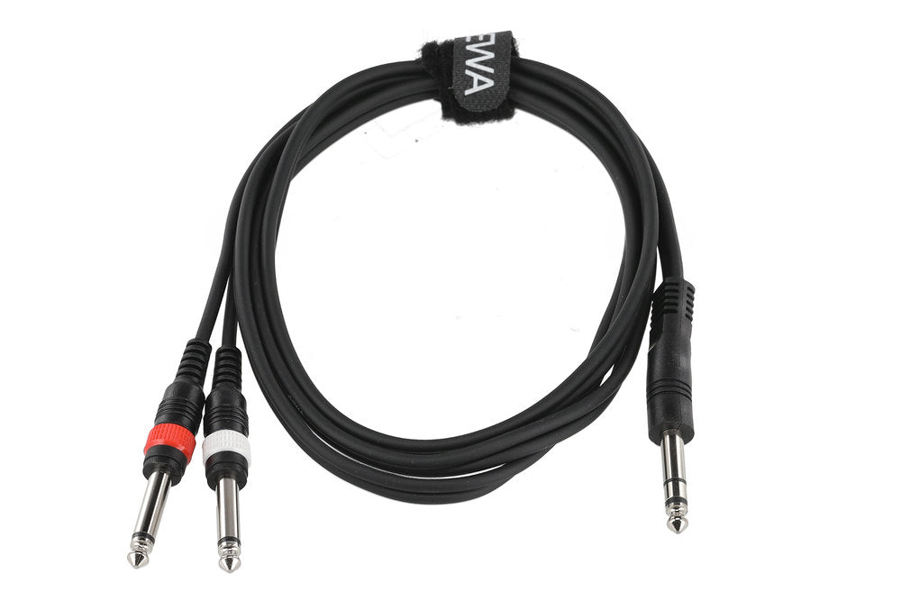 GEWA Basic Line câble en Y 1,5 m, jack stéréo vers 2 x jack mono