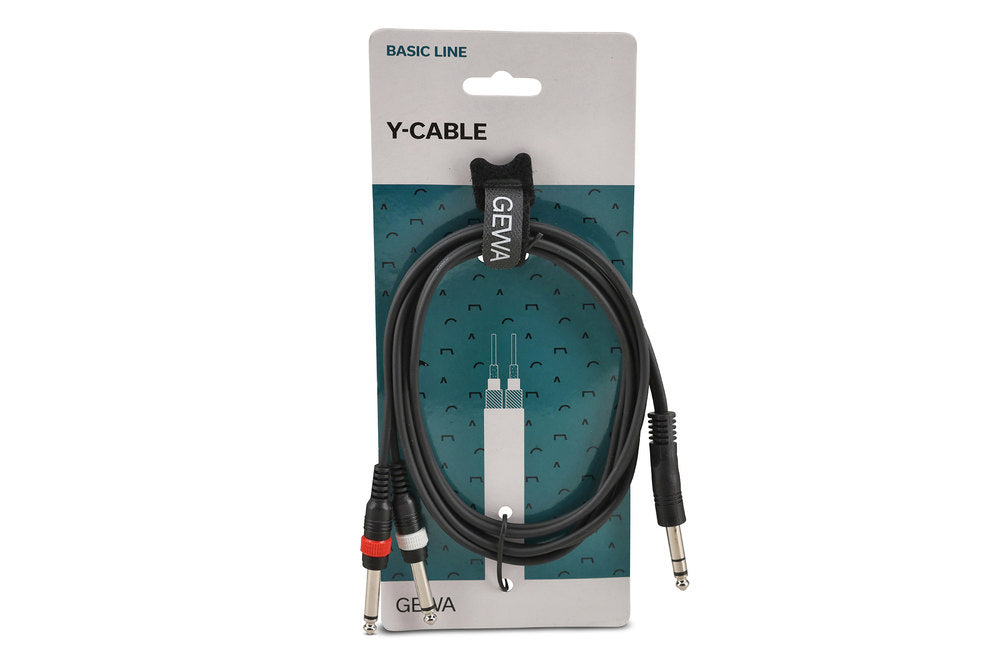 GEWA Basic Line câble en Y 1,5 m, jack stéréo vers 2 x jack mono