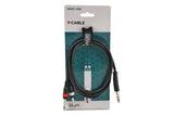 GEWA Basic Line câble en Y 1,5 m, jack stéréo vers 2 x jack mono