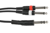 Câble en Y GEWA Basic Line 6 m, jack stéréo vers 2 x jack mono