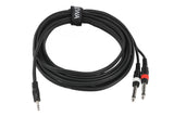 GEWA Basic Line câble en Y 6 m, minijack 3,5 mm vers 2 x jack mono